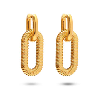 Aretes Double Gold Hoop